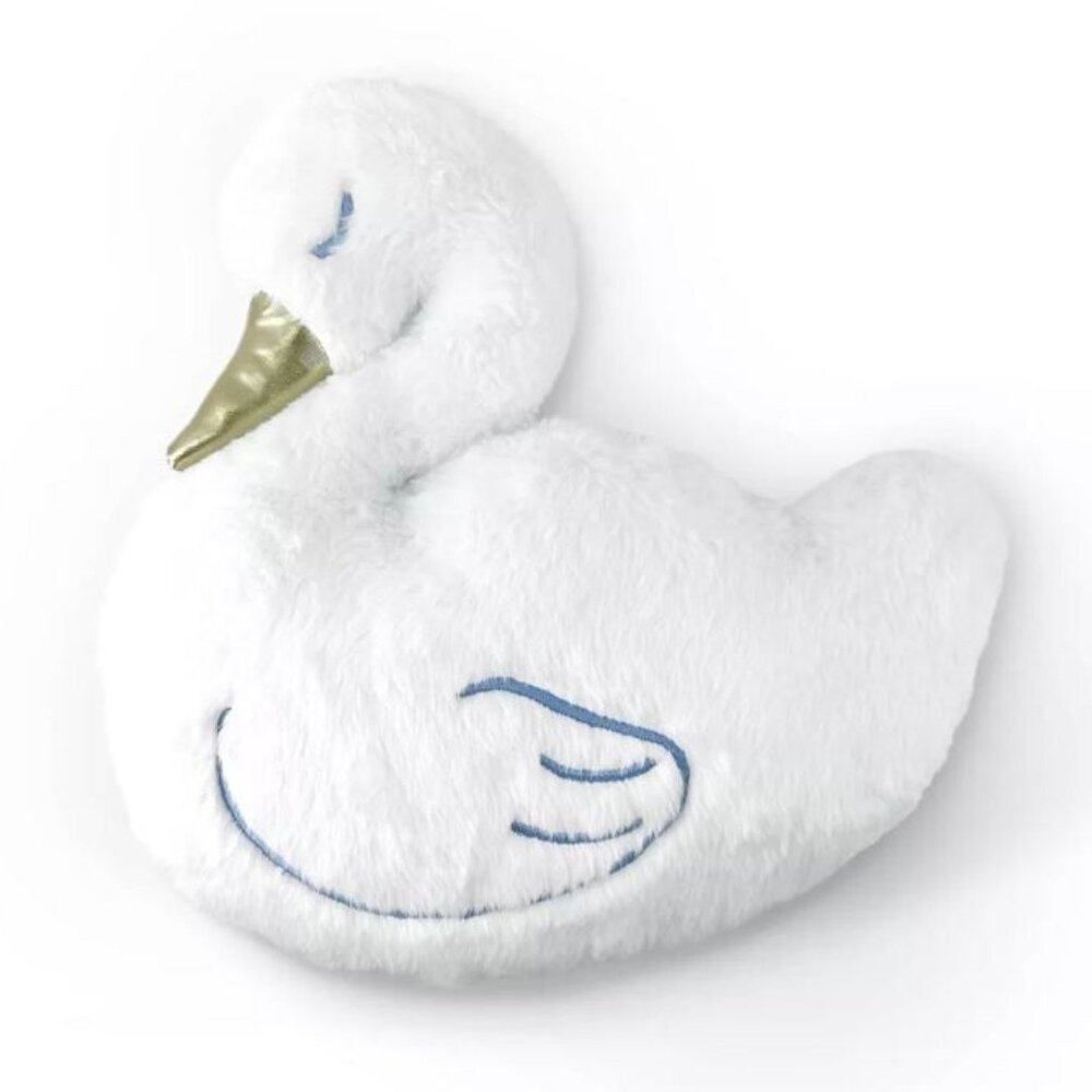 Target Bullseye's Spring Easter 2025 Plush Swan Pillow with Gold Beak 13"L